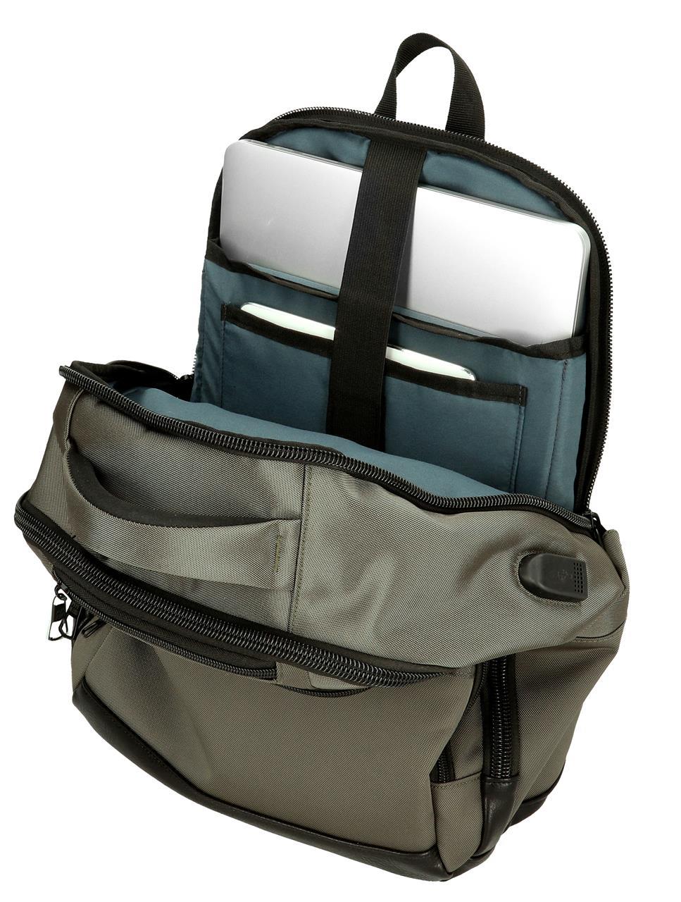 7782332 MOCHILA PORTAORDENADOR 2C.PJL LEIGHTON CAQUI