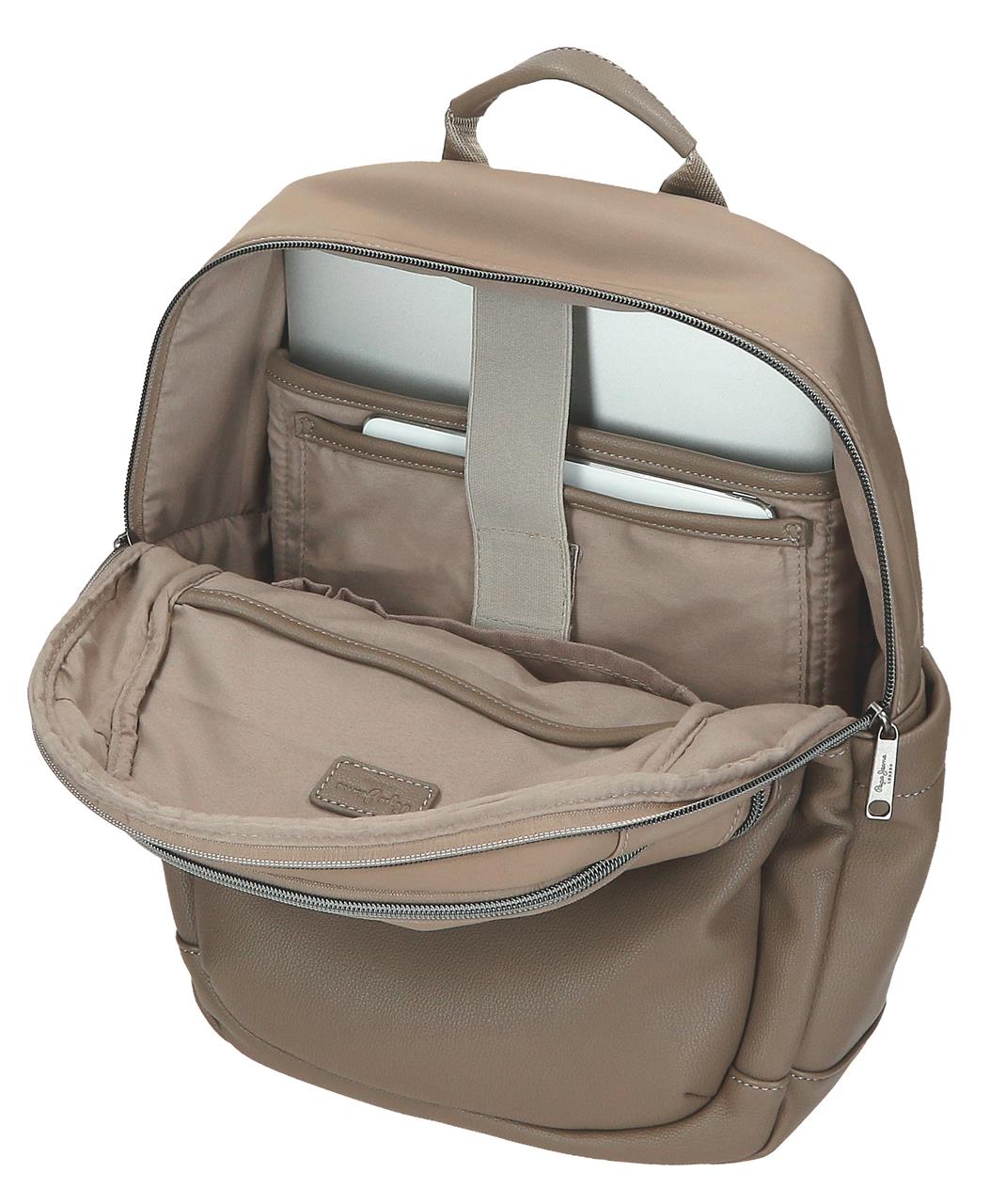 7092044 MOCHILA ADAP. PORTAORD. Y TABLET PJL CHRISTINE TAUPE