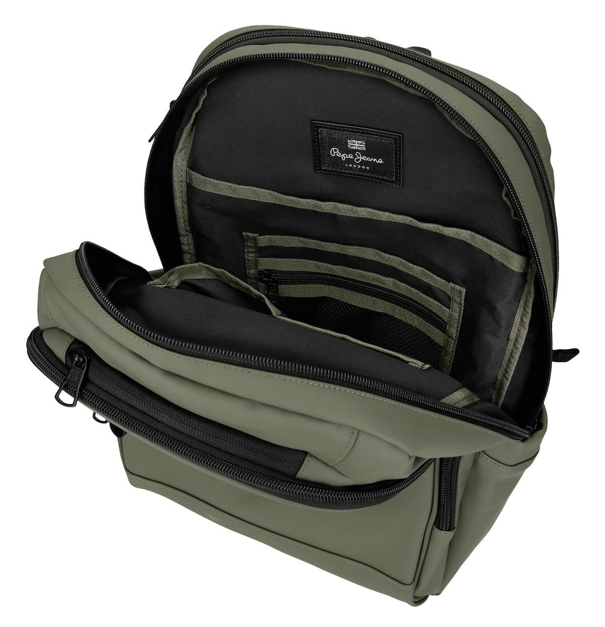 MOCHILA ADAP. 2C. PORTAORD & TABLET PJL DUDLEY VERDE OSCUR