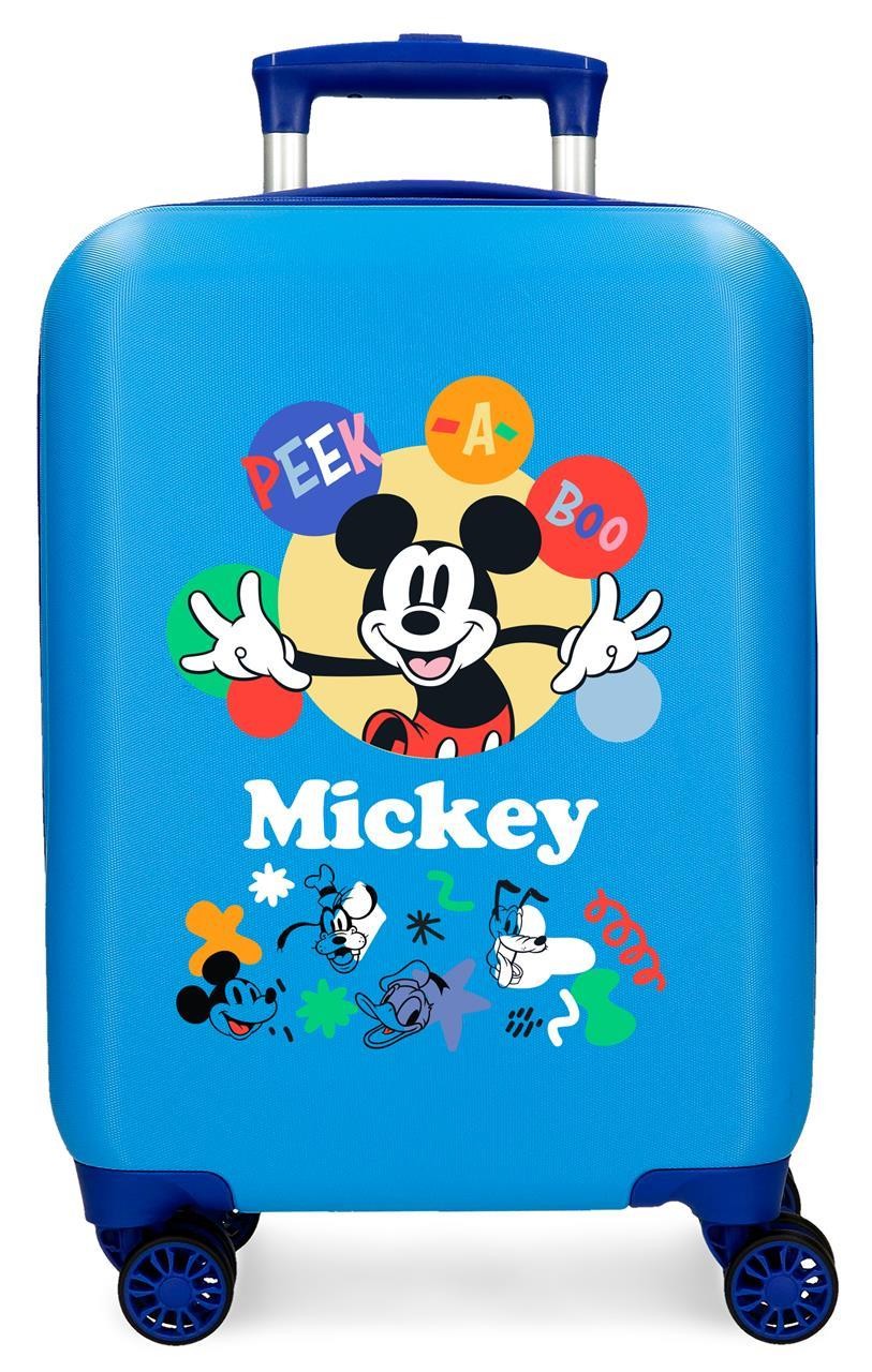 4221341 TROLLEY ABS 50 CM.4R MICKEY PEEK A BOO BLUE