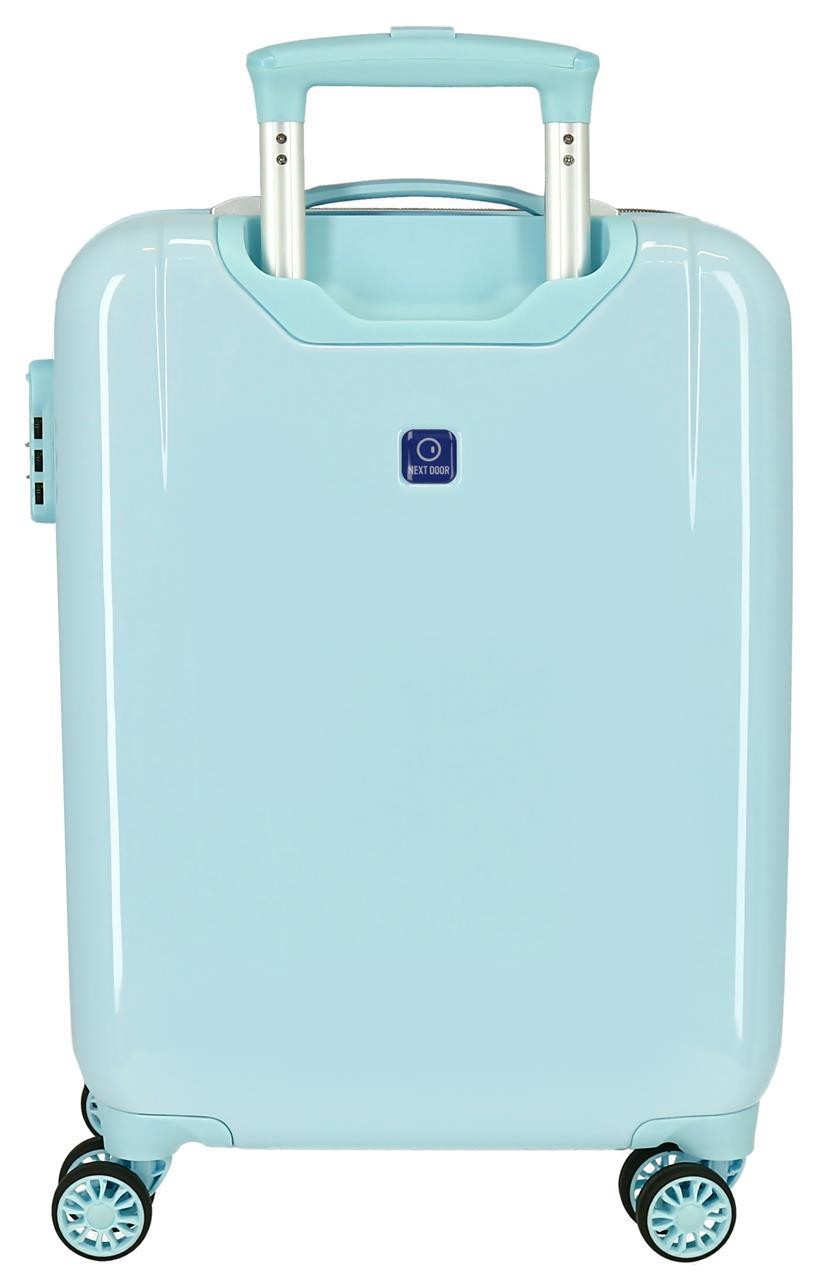 4231724 TROLLEY ABS 55CM.4R. GIRL GANG HELLO KITTY TURQUOISE