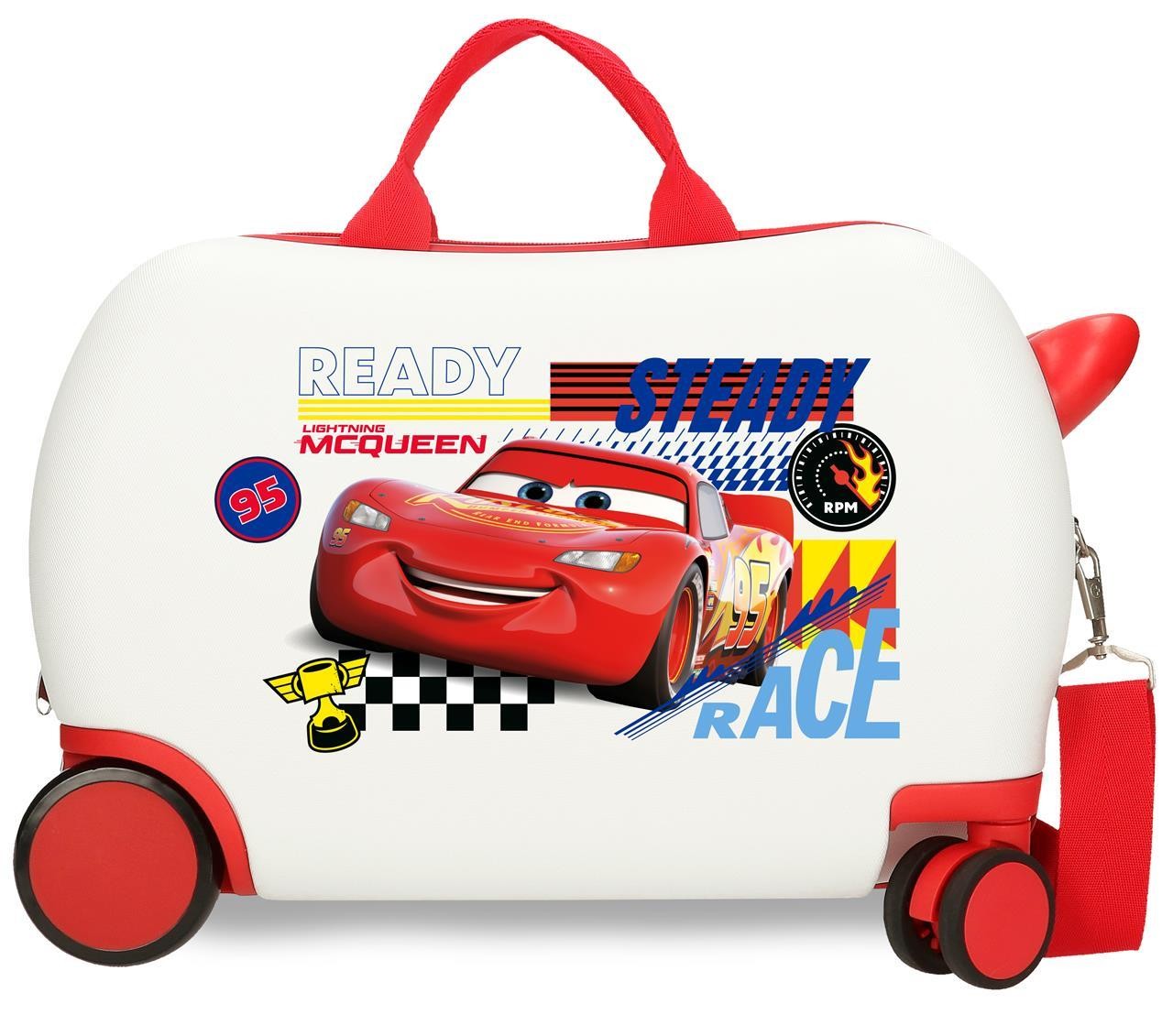 4241042 Maleta INF.ABS 4R.(2 MULTI.) 45CM. CARS LETS RACE