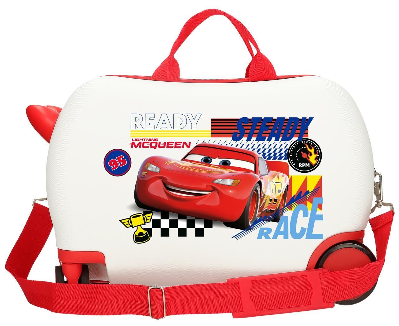 4241042 Maleta INF.ABS 4R.(2 MULTI.) 45CM. CARS LETS RACE