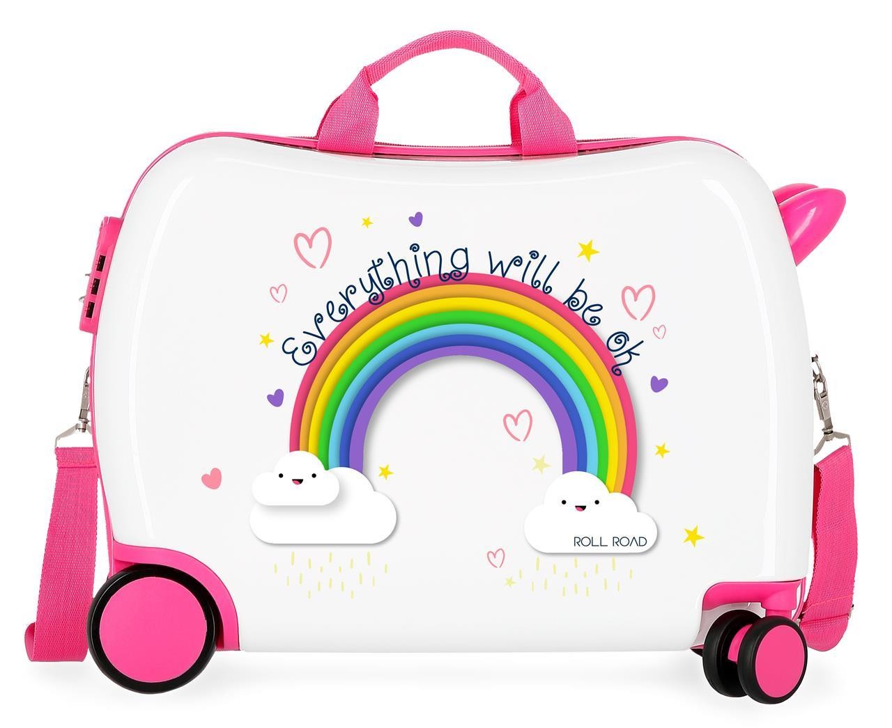 4299822 Maleta INF.ABS 4R.ARCOIRIS ROLL ROAD EVERYTHING OK