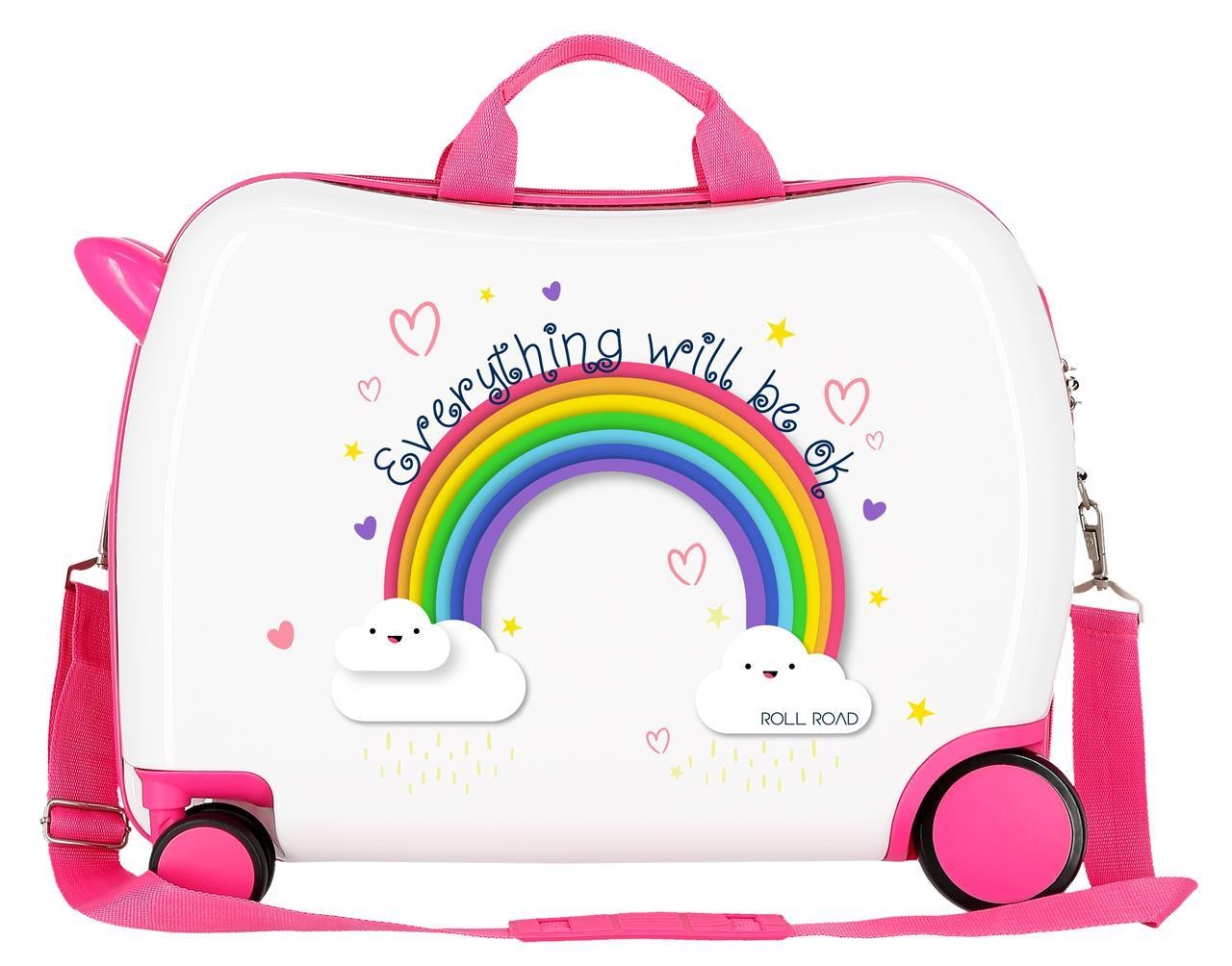 4299822 Maleta INF.ABS 4R.ARCOIRIS ROLL ROAD EVERYTHING OK