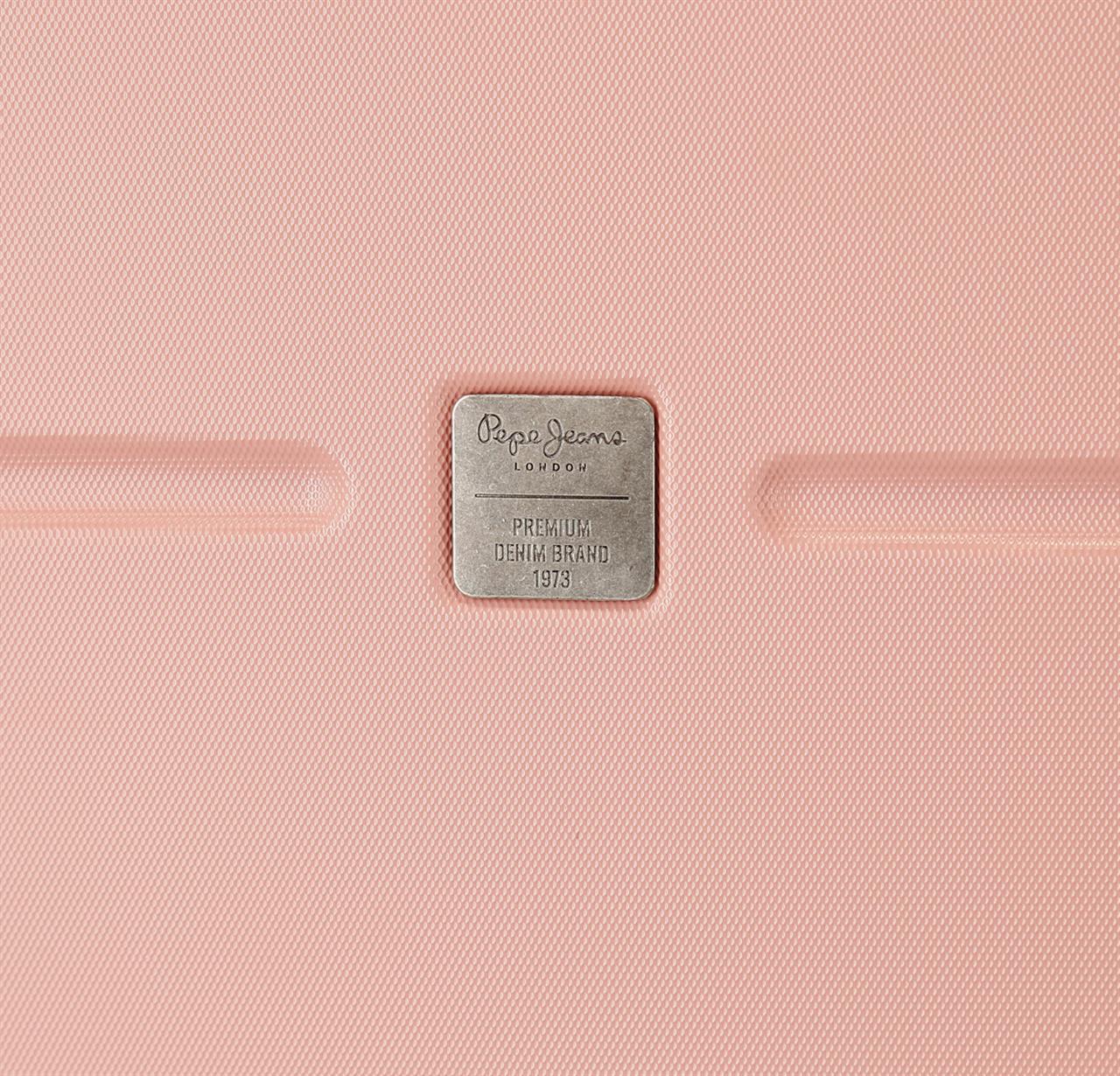 6439124 TROLLEY ABS 55CM. 4R. PJL LAILA ROSA CLARO