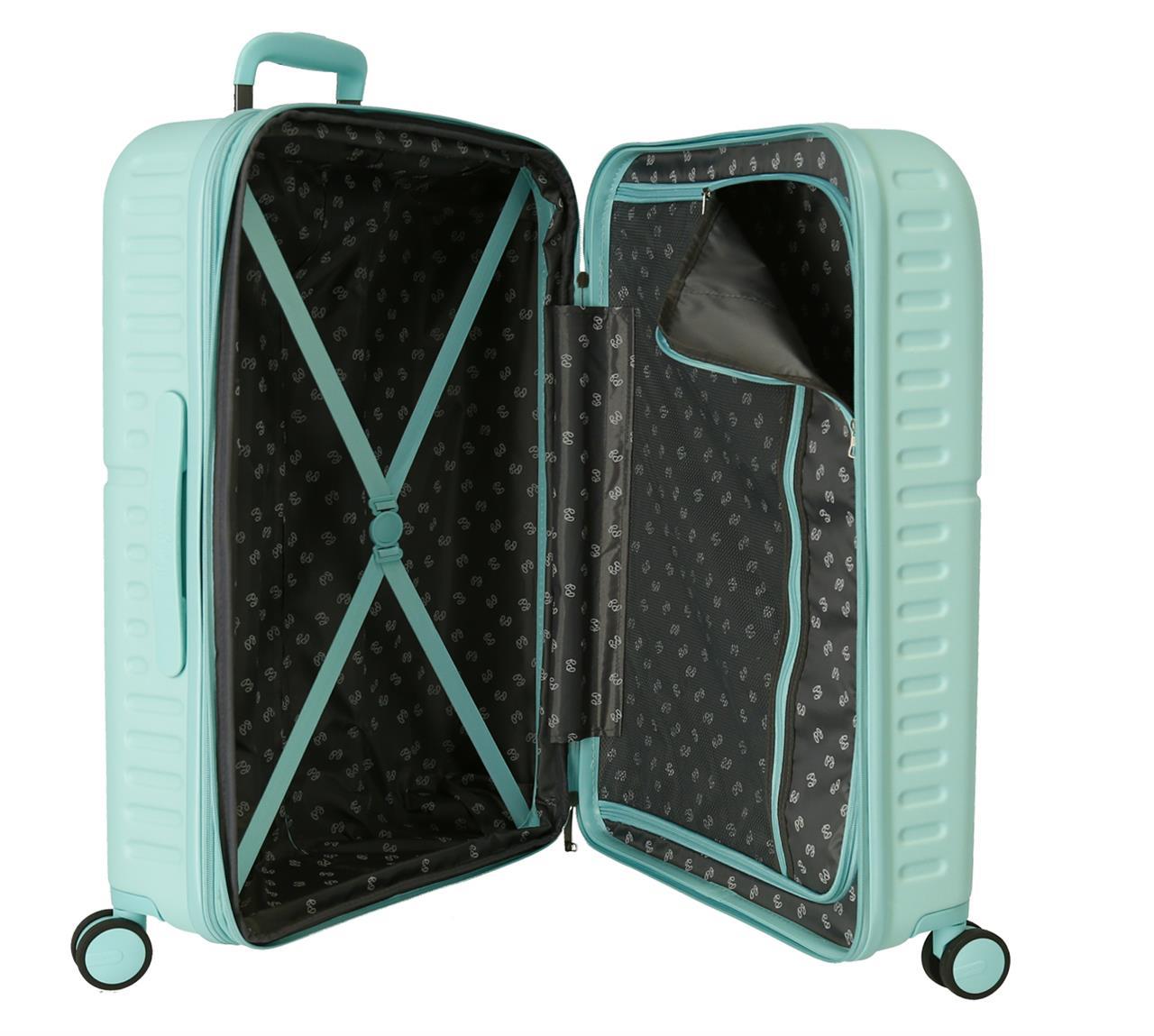 6479225 TROLLEY ABS 70CM. 4R. PJL BORST TURQUOISE