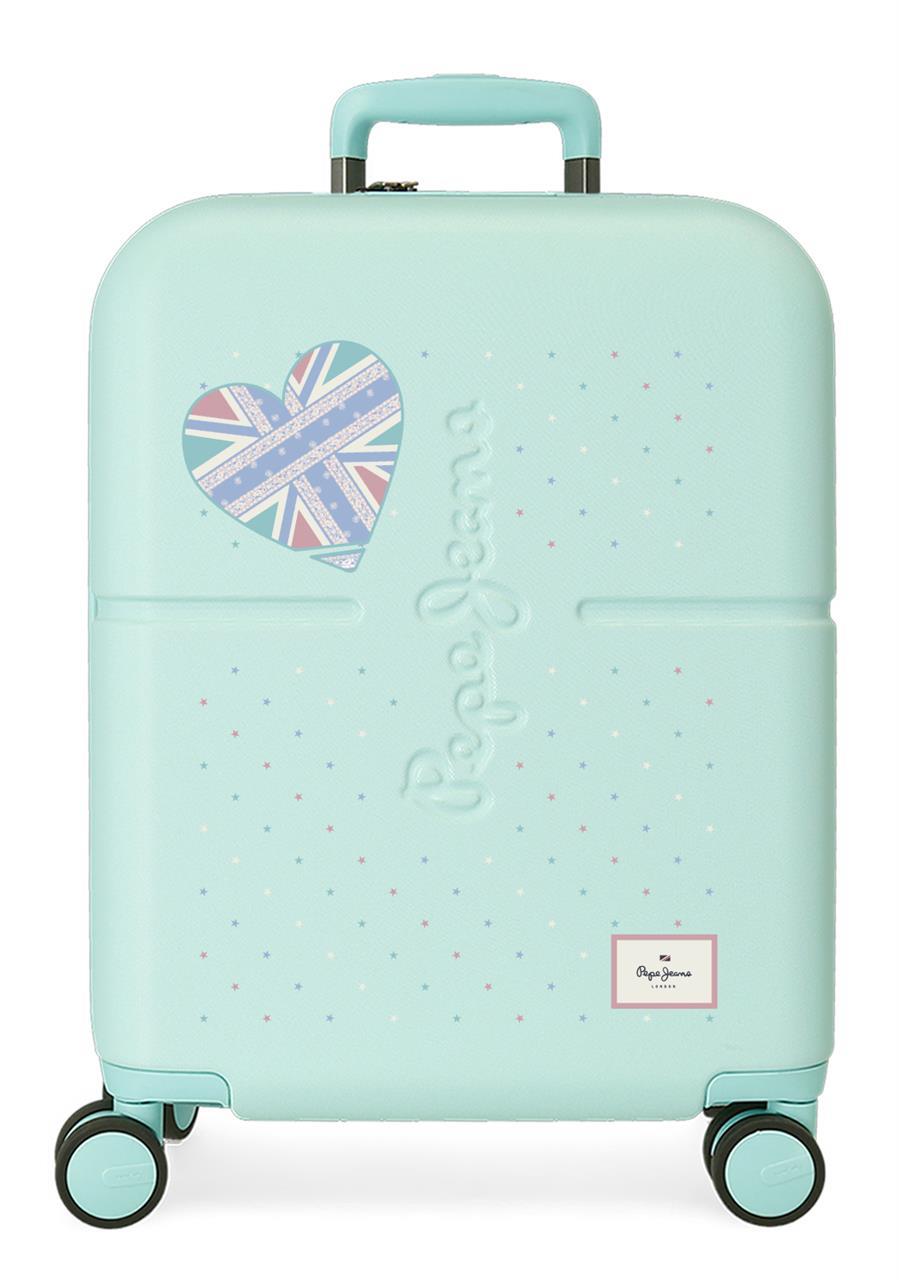 6619125 TROLLEY ABS 55CM. 4R. PJL NEREA TURQUESA