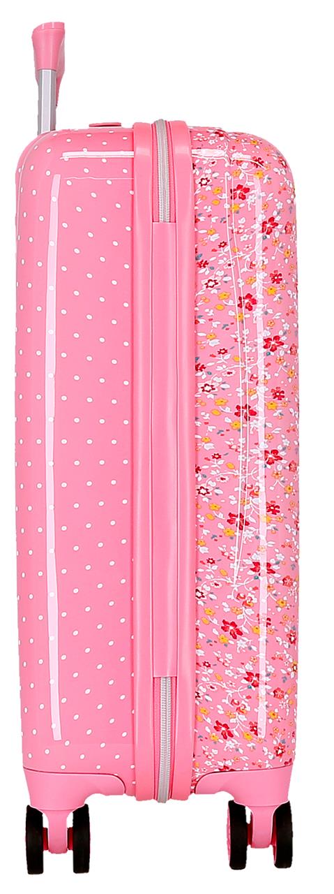 6711723 TROLLEY ABS 55CM. 4r. PJL Alenka Rosa