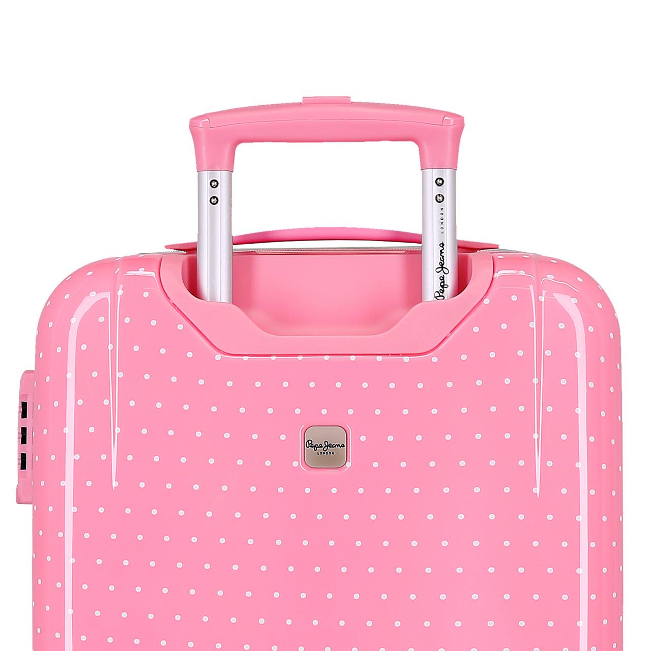 6711723 TROLLEY ABS 55CM. 4r. PJL Alenka Rosa