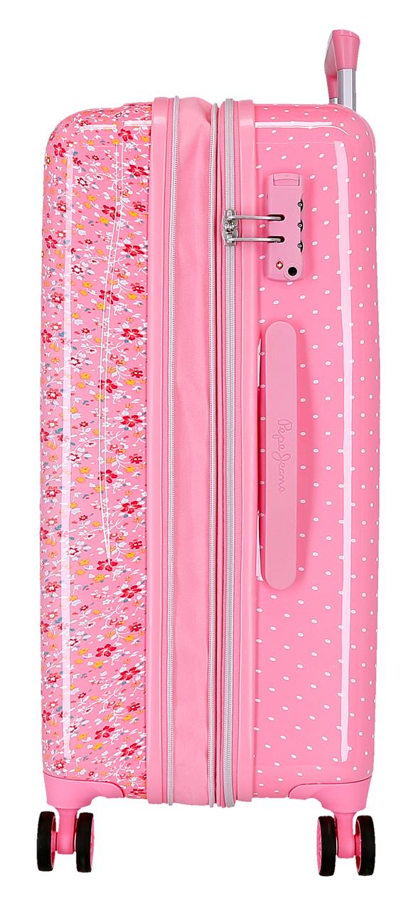 6711823 TROLLEY ABS 65CM. 4R. PJL ALENKA ROSA