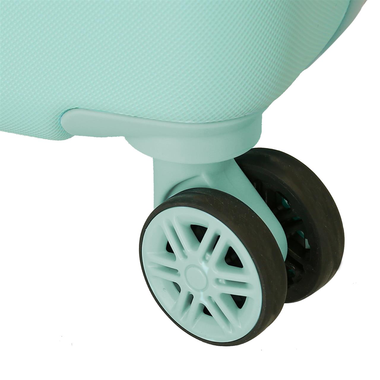 6041442 SET/2 TROLLEY ABS 55-65CM. 4R. PJL NORA TURQUOISE