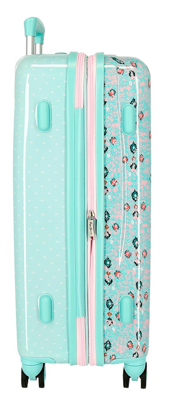 6111441 SET/2 TROLLEY ABS 55-65CM. 4R. PJL ZON TURQUOISE