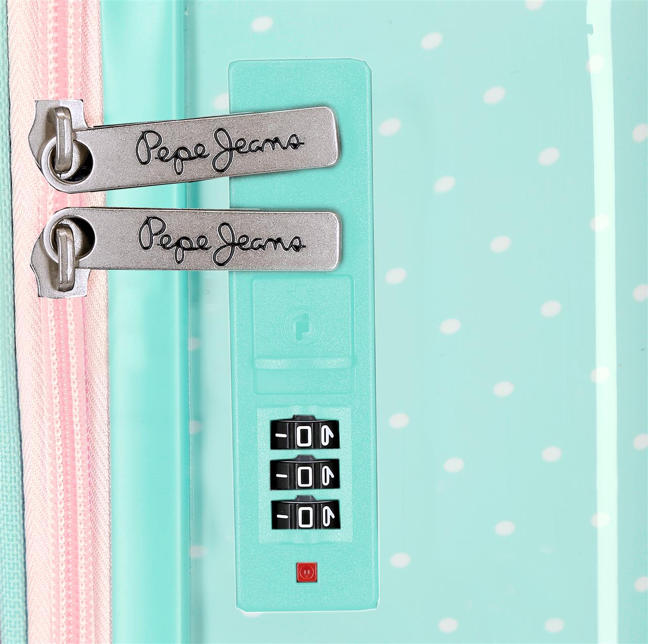 6111441 SET/2 TROLLEY ABS 55-65CM. 4R. PJL ZON TURQUOISE