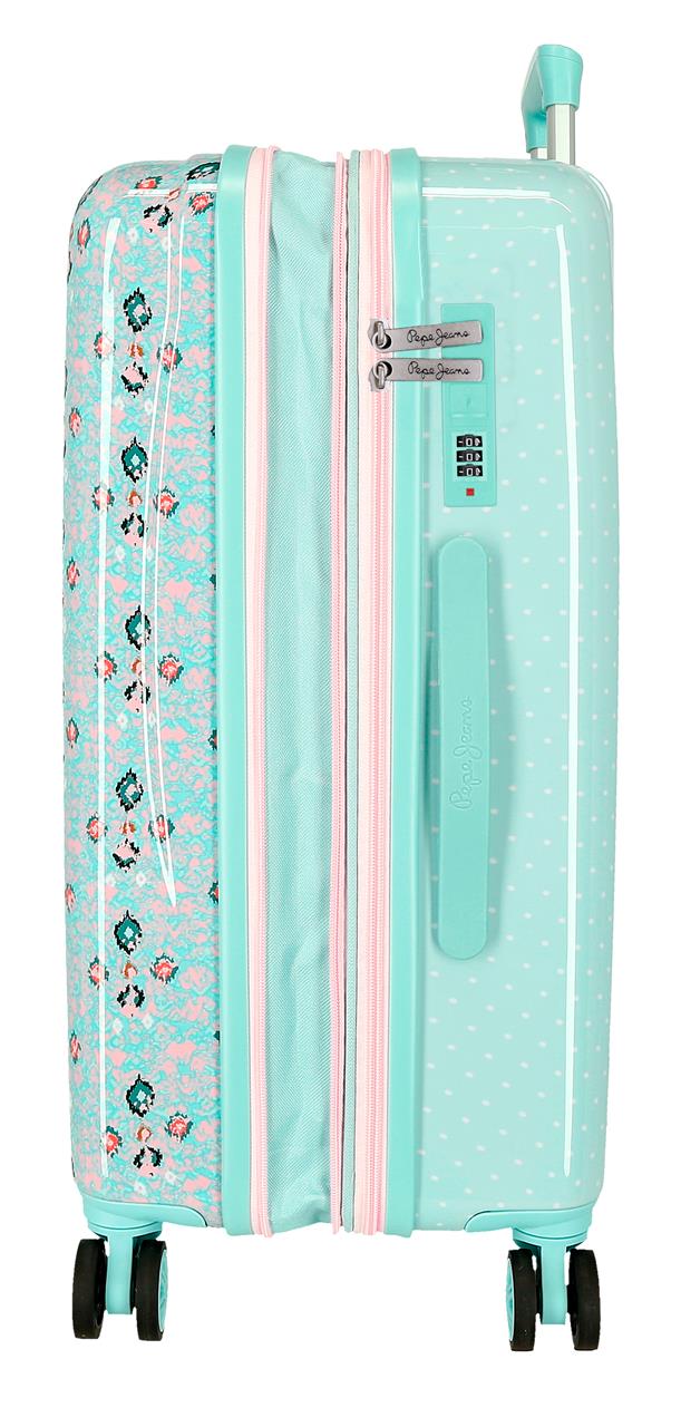 6111441 SET/2 TROLLEY ABS 55-65CM. 4R. PJL ZON TURQUOISE