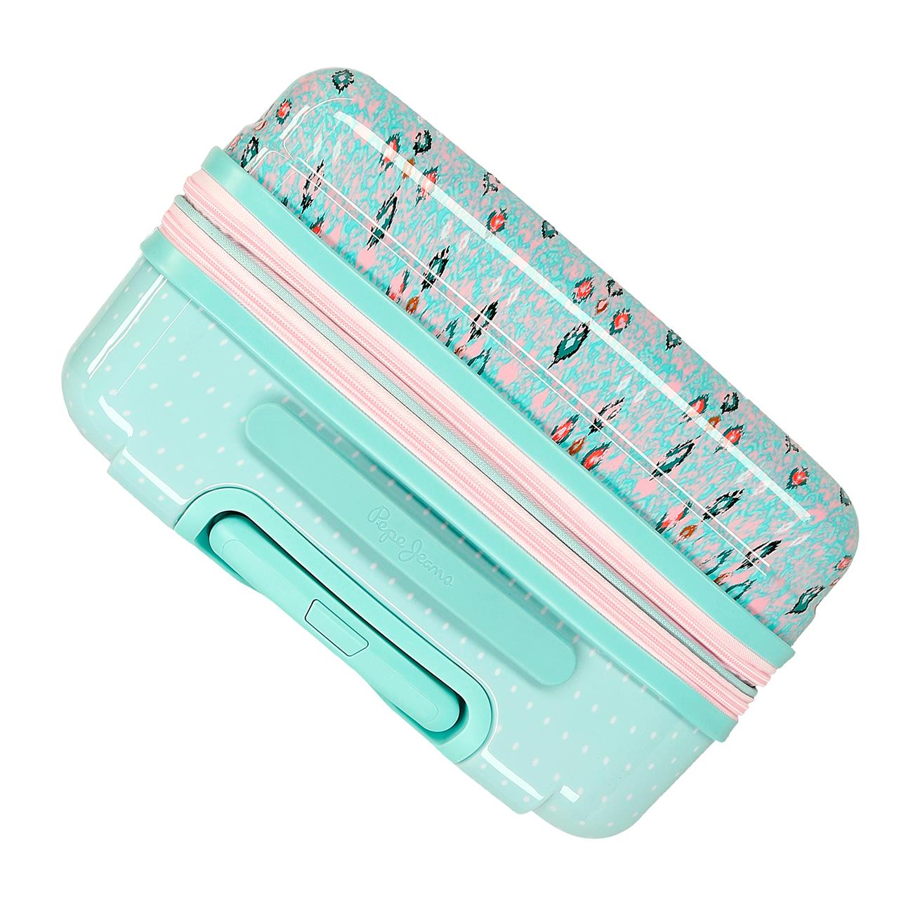 6111441 SET/2 TROLLEY ABS 55-65CM. 4R. PJL ZON TURQUOISE