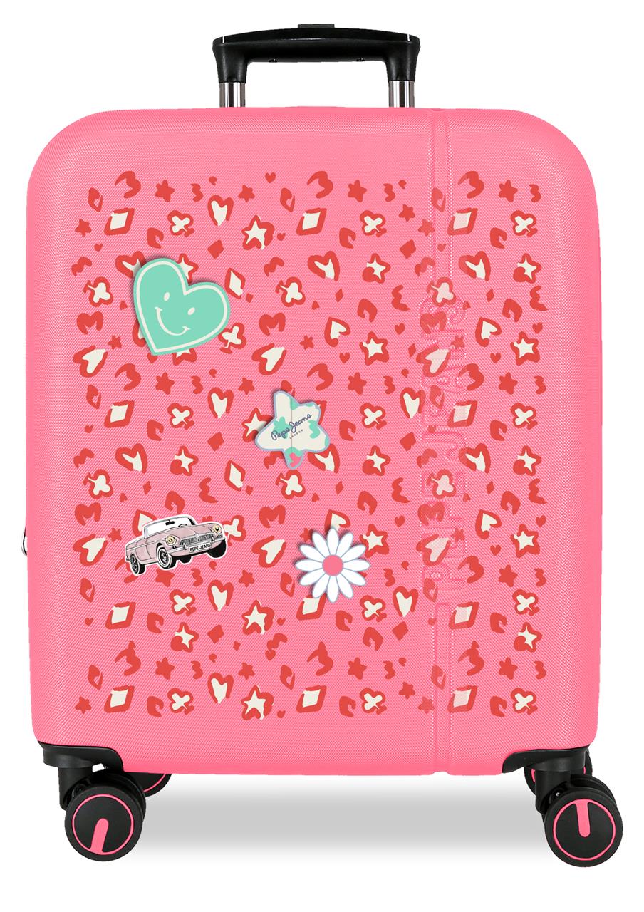 6099142 TROLLEY ABS 55CM. 4R. PJL EVELYN FUCSIA