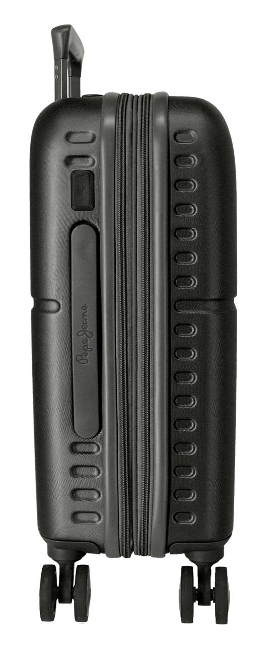 7688621 TROLLEY ABS 55CM. C/EXP. 4R. PJL HIGHLIGHT SCHWARZ