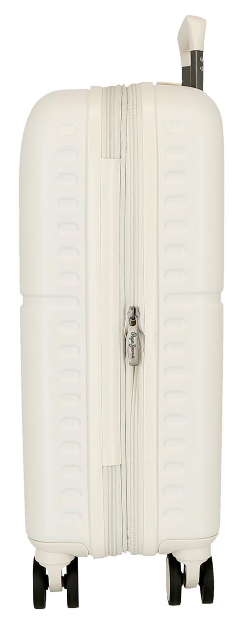 768862F TROLLEY ABS 55CM. C/ESP. 4R. PJL EVIDENZIATO BIANCO