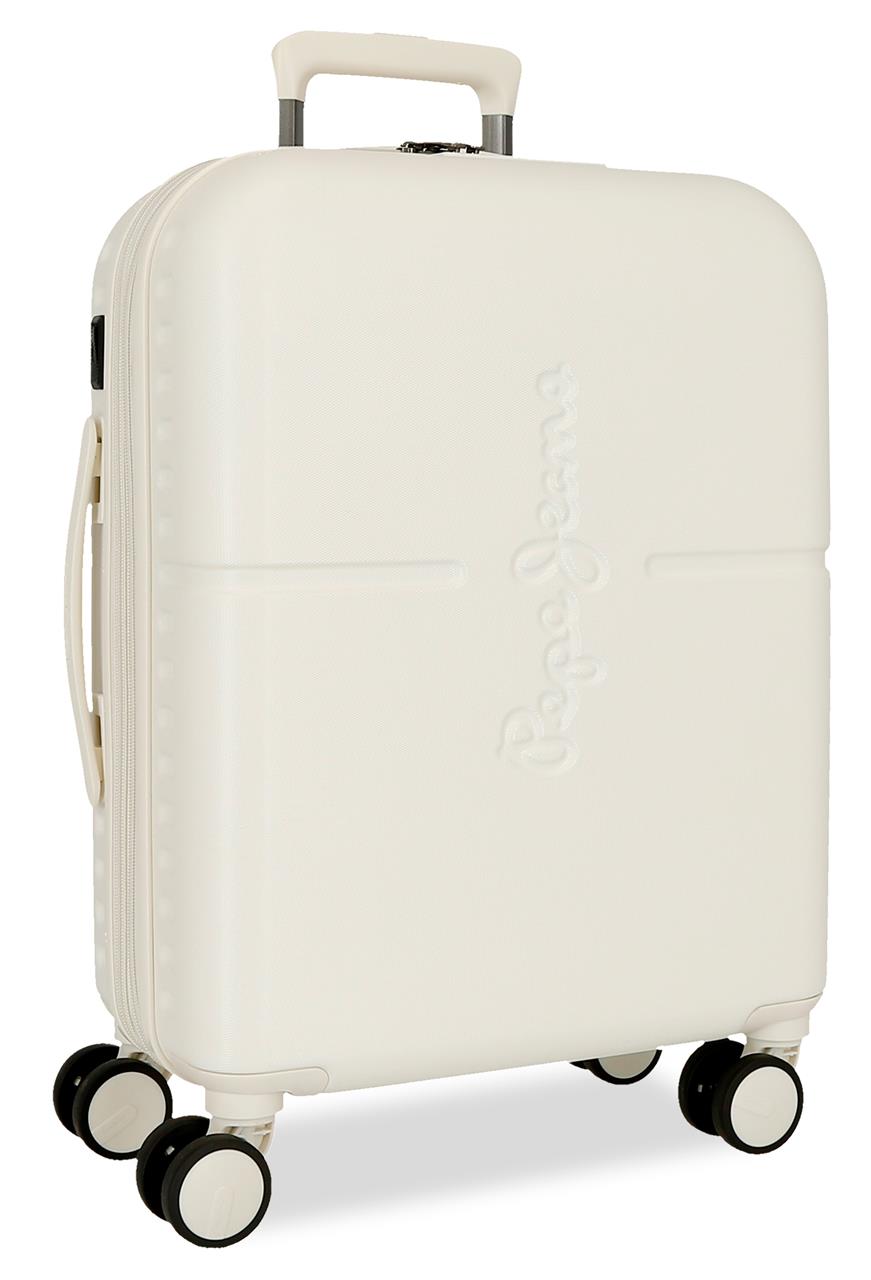 768862F TROLLEY ABS 55CM. C/ESP. 4R. PJL EVIDENZIATO BIANCO