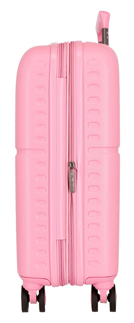 768862E TROLLEY ABS 55CM. C/EXP. 4R. PJL HIGHLIGHT PINK