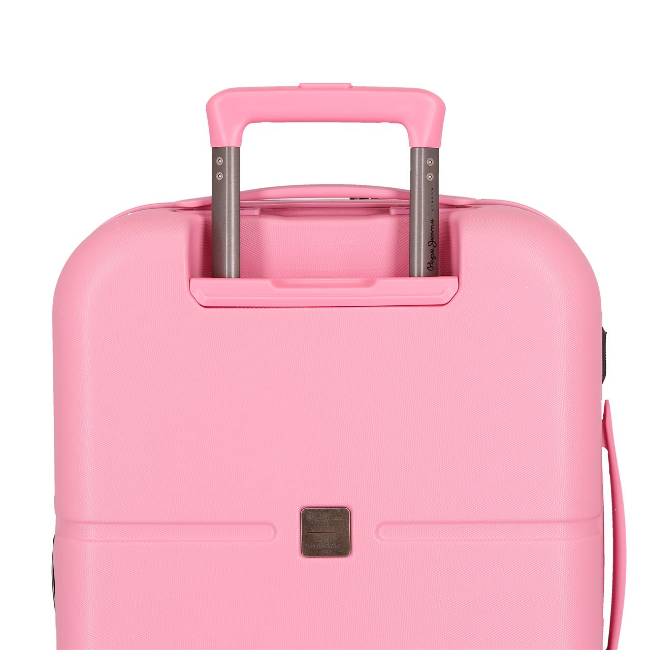 768862E TROLLEY ABS 55CM. C/EXP. 4R. PJL HIGHLIGHT PINK