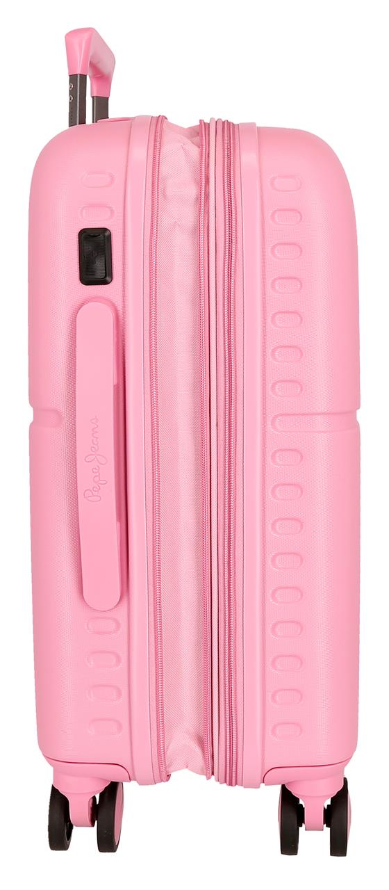 768862E TROLLEY ABS 55CM. C/EXP. 4R. PJL HIGHLIGHT PINK