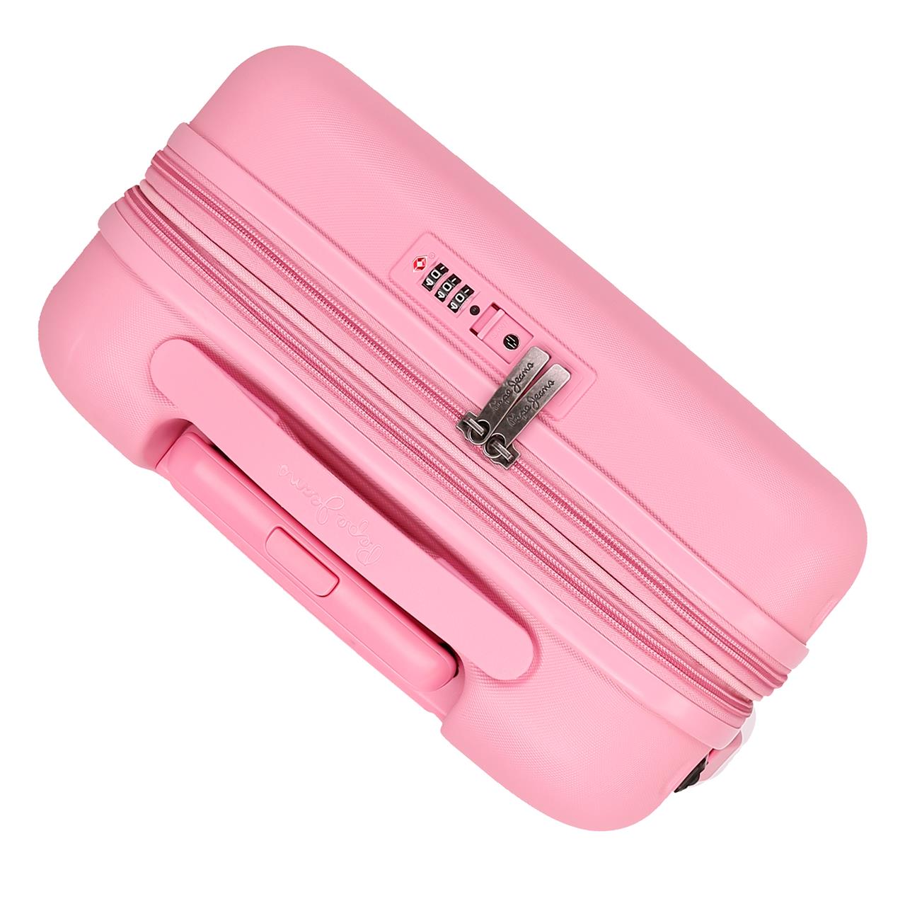 768862E TROLLEY ABS 55CM. C/EXP. 4R. PJL HIGHLIGHT ROSA