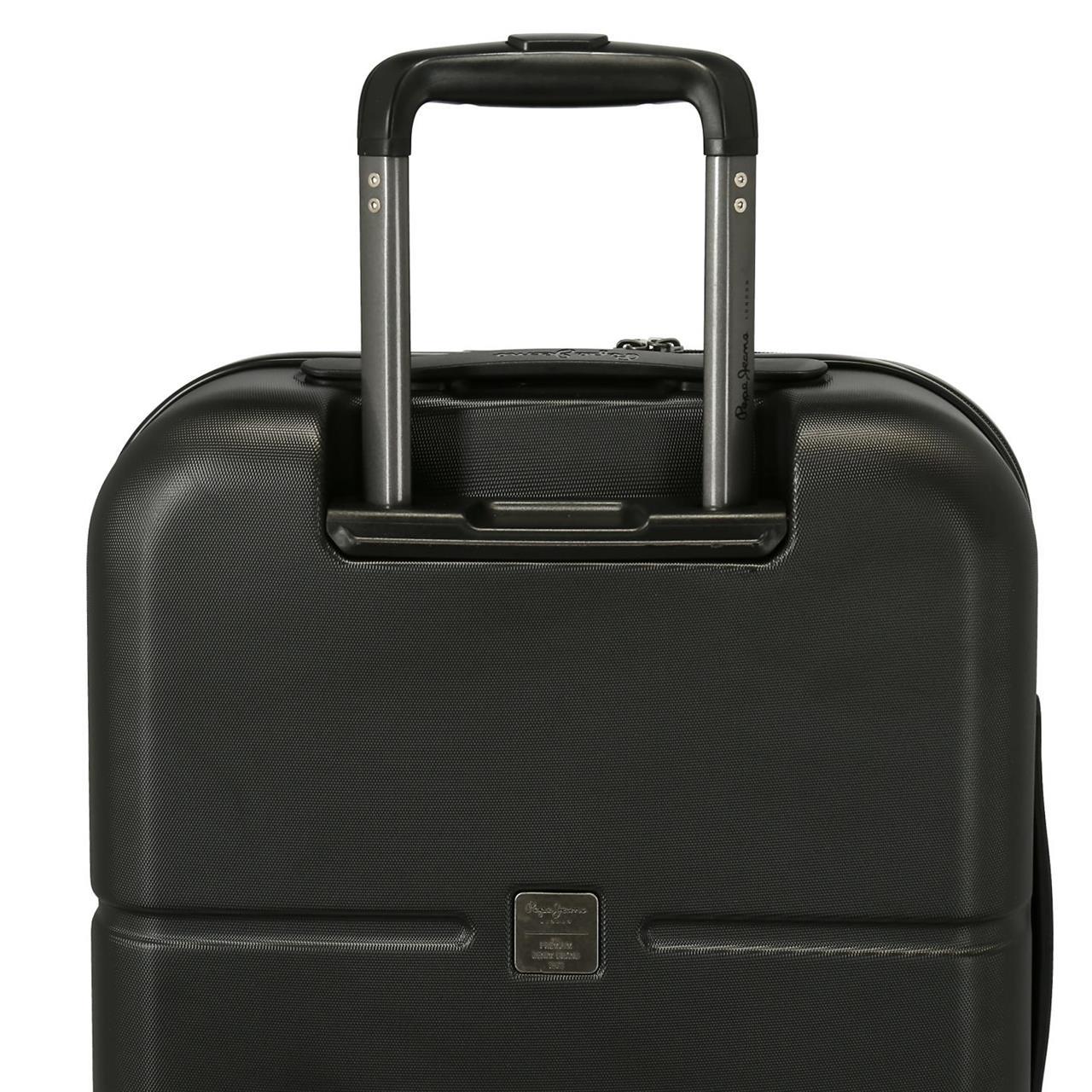 7689221 TROLLEY ABS 70CM. C/EXP. 4R. PJL HIGHLIGHT BLACK