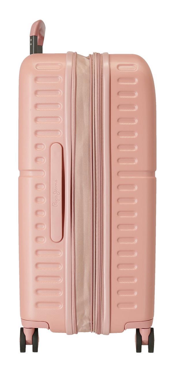 7689224 TROLLEY ABS 70CM. C/EXP. 4R. PJL HIGHLIGHT ROSE CLAIR