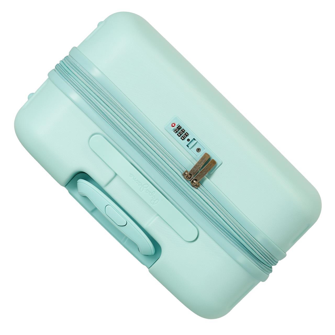 7689225 TROLLEY ABS 70CM. C/EXP. 4R. PJL MOULANT TURQUOISE