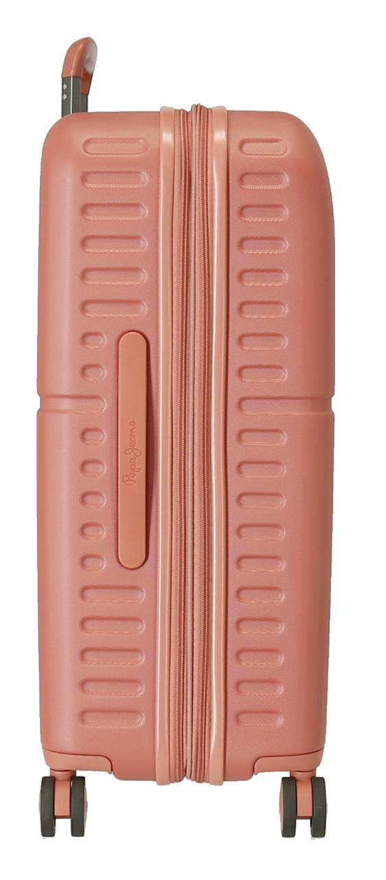 7689226 TROLLEY ABS 70CM. C/EXP. 4R. PJL HIGHLIGHT TERRACOTTA