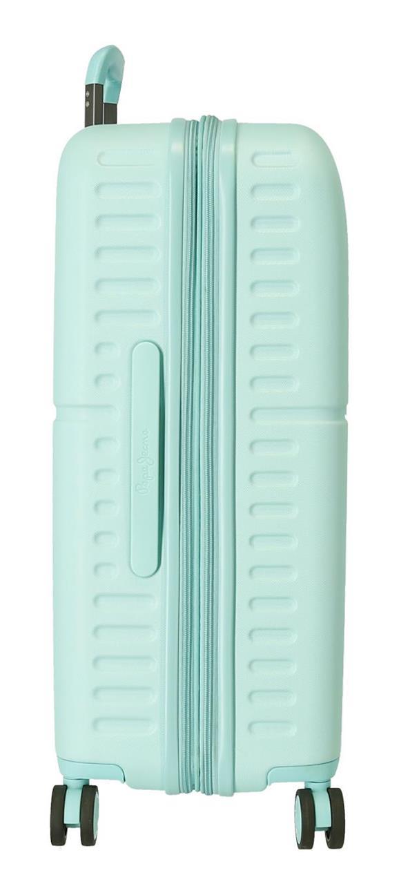 7689525 SET/2 TROLLEY ABS 55-70CM. 4R. PJL MOULANT TURQUOISE