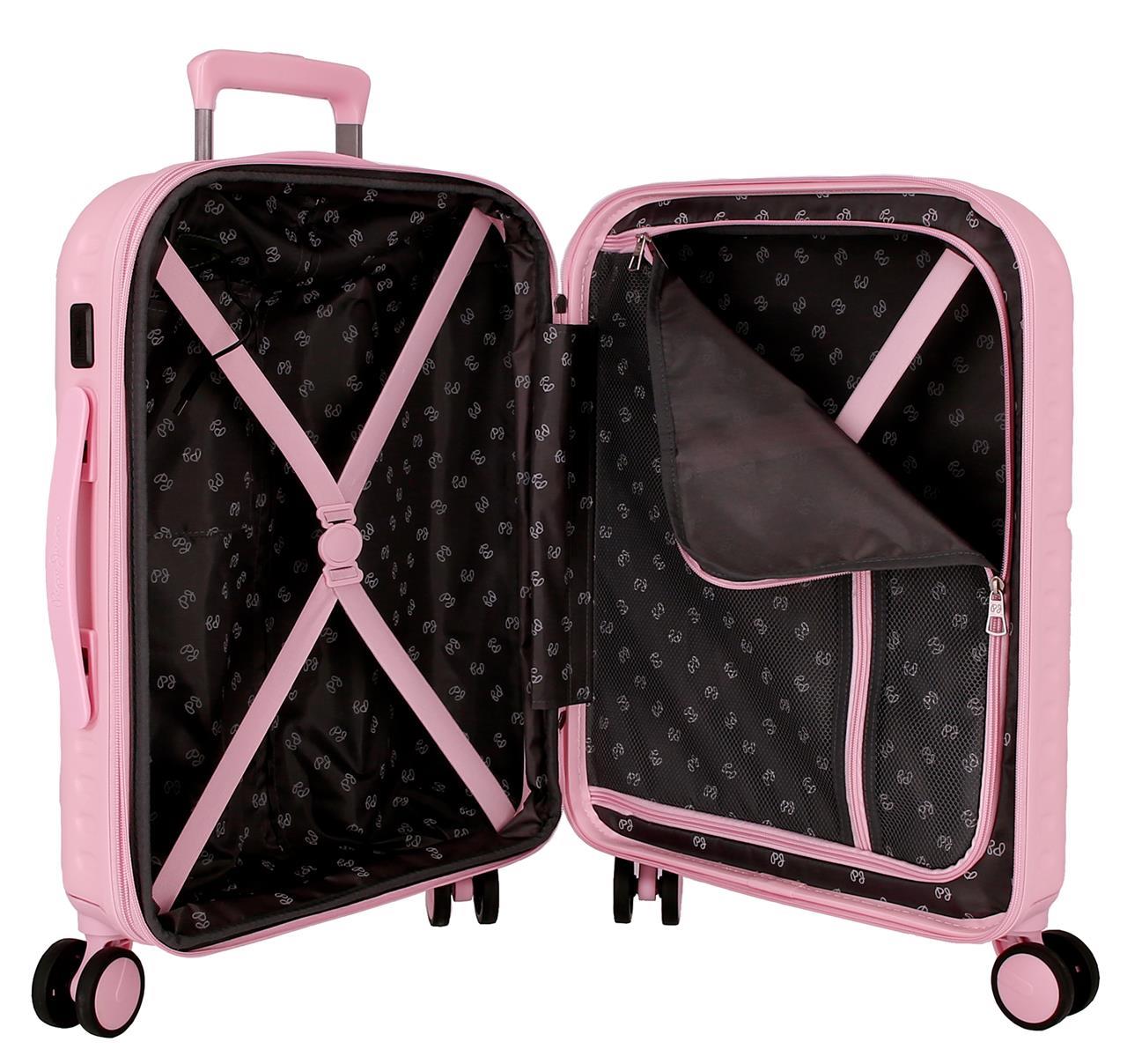 768862C TROLLEY ABS 55CM. C/EXP. 4R. PJL HIGHLIGHT HELLROSA