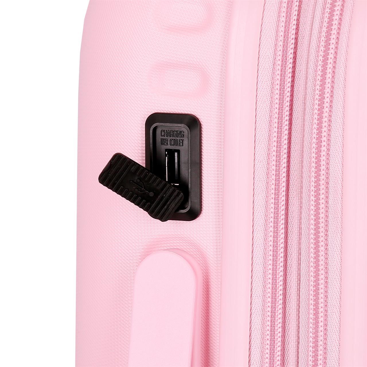 768862C TROLLEY ABS 55CM. C/EXP. 4R. PJL HIGHLIGHT HELLROSA