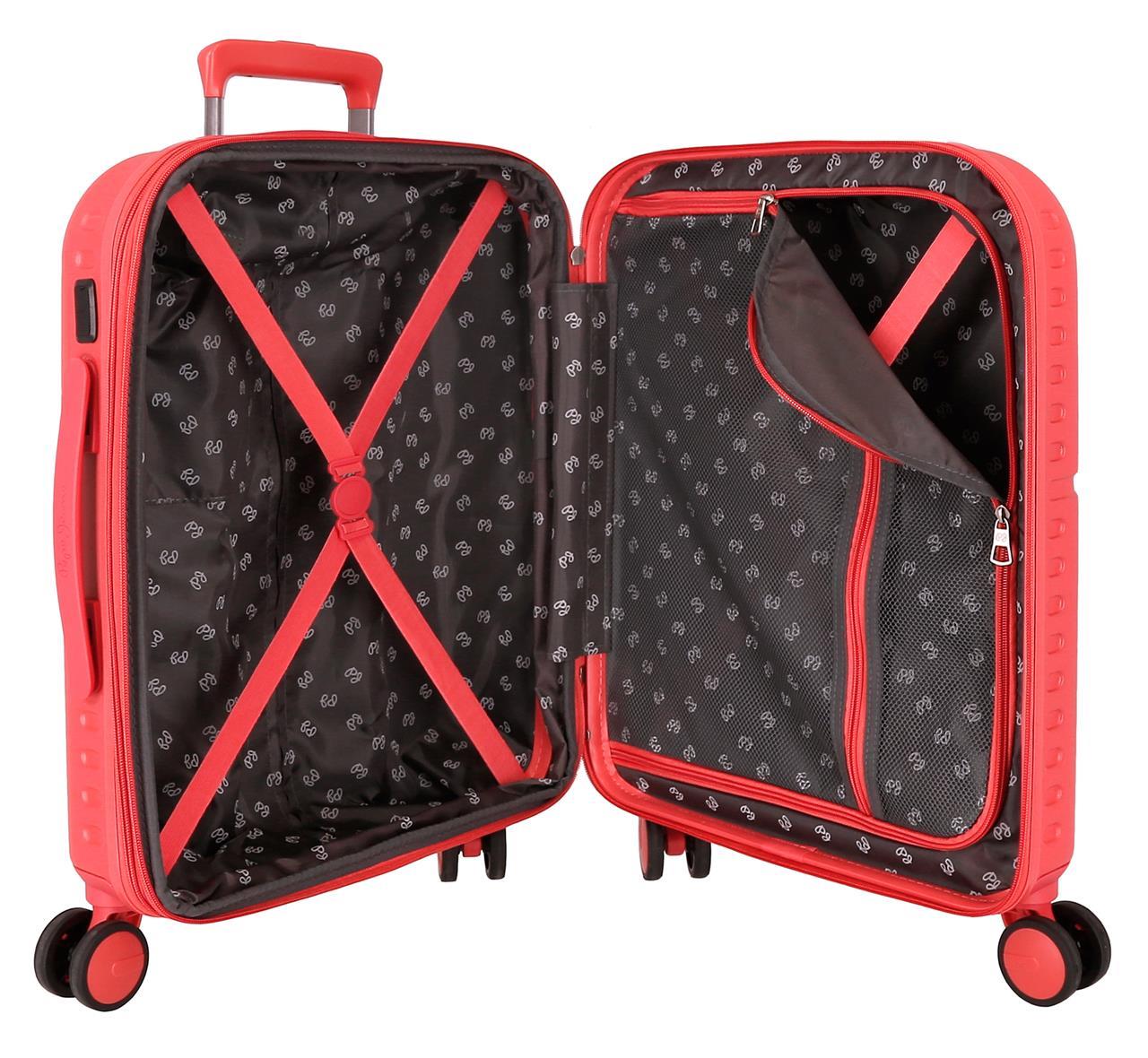 768862D TROLLEY ABS 55CM. C/EXP. 4R. PJL HIGHLIGHT CORAL