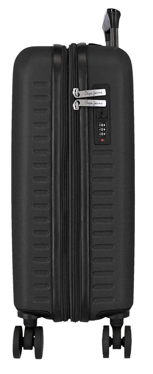 7568641 TROLLEY ABS 55CM. C/EXP. 4R. PJL MONTANA ZWART