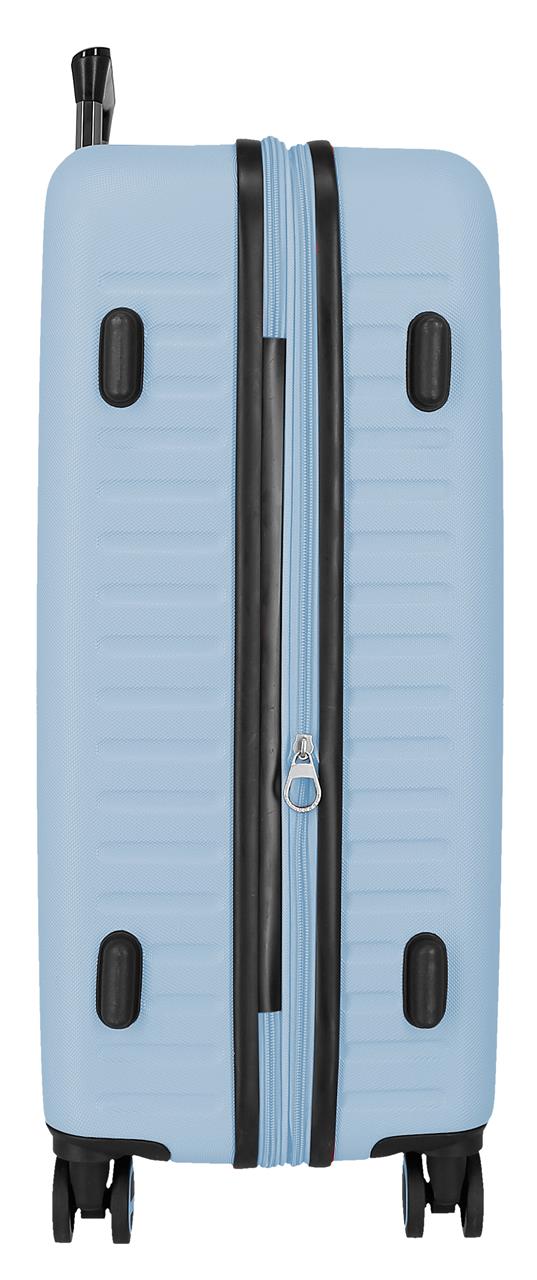 7568843 TROLLEY ABS 68CM. C/EXP. 4R. PJL MONTANA HELLBLAU