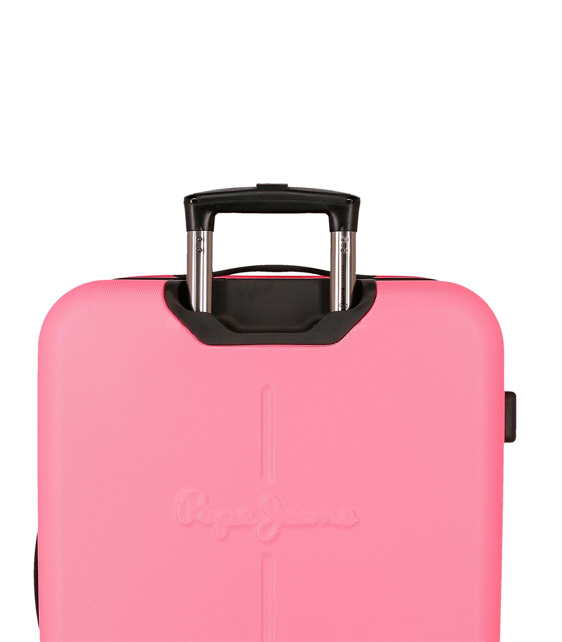 7568848 TROLLEY ABS 68CM. C/ESP. 4R. PJL MONTANA FUCSIA