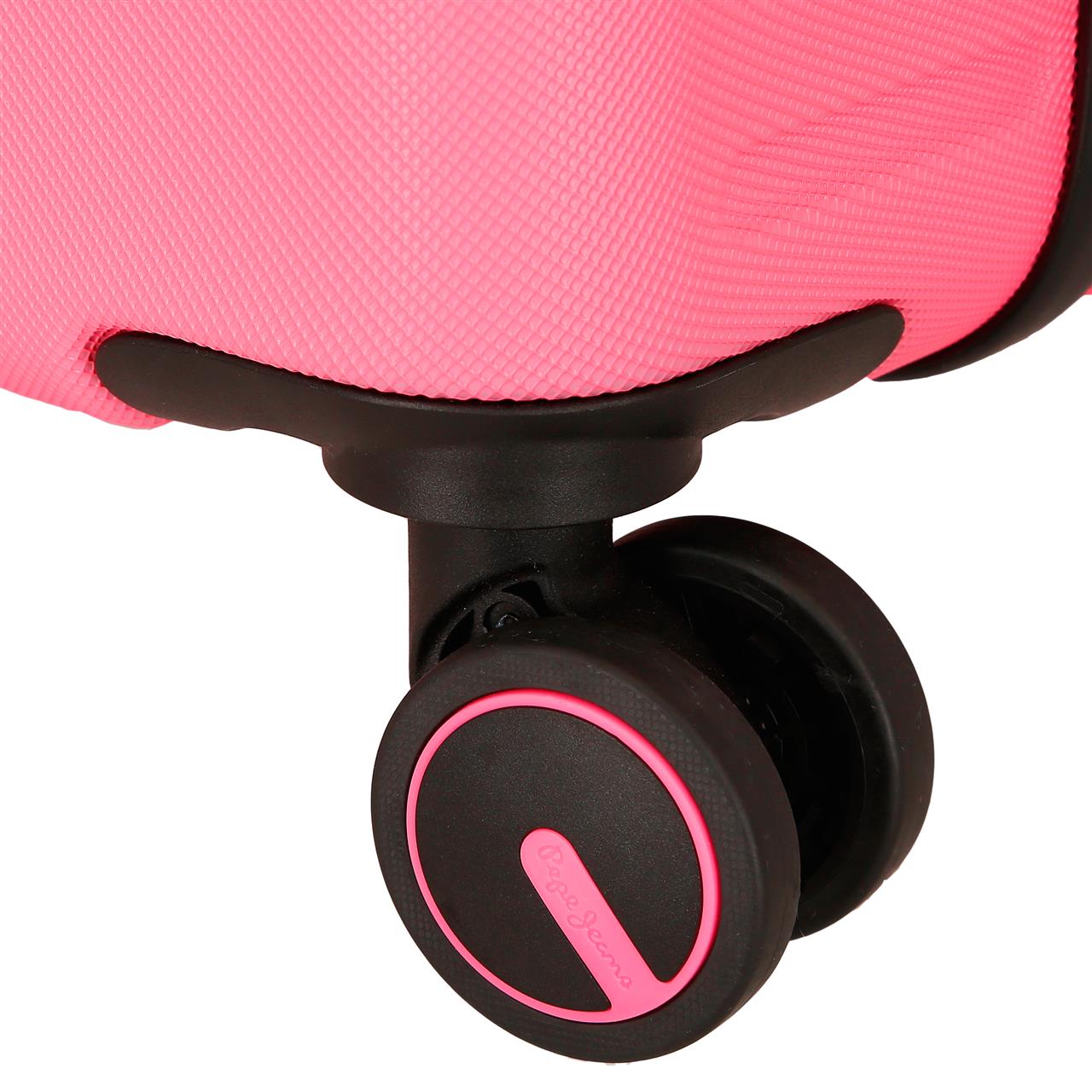 7568848 TROLLEY ABS 68CM. C/ESP. 4R. PJL MONTANA FUCSIA