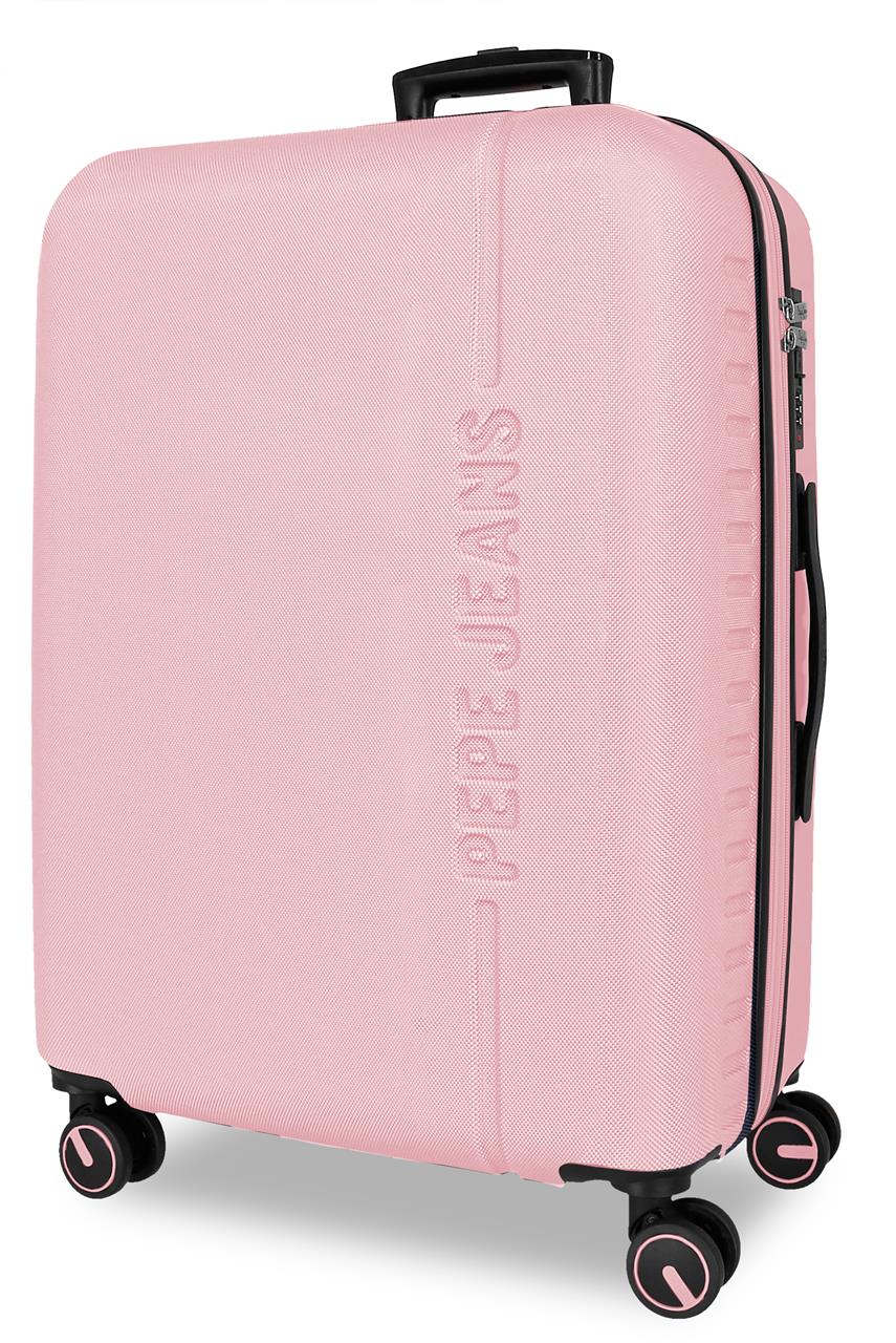 7568849 TROLLEY ABS 68CM. C/EXP. 4R. PJL MONTANA ROSA CLARO