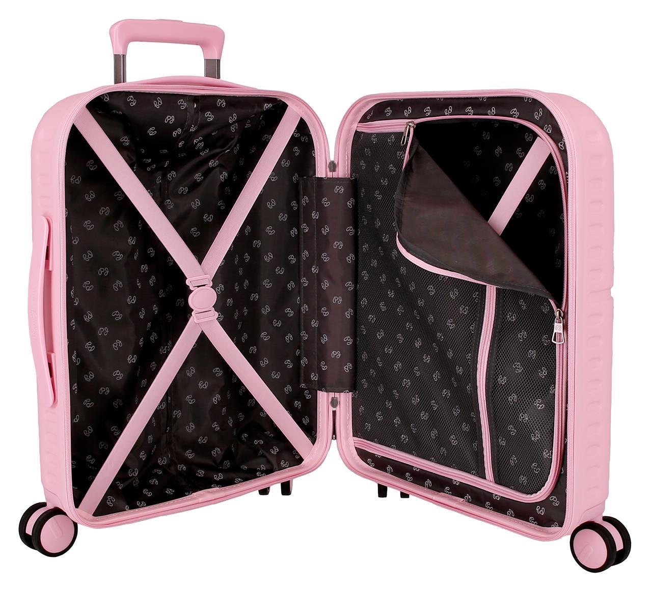 768912C TROLLEY ABS 55CM. 4R. PJL HIGHLIGHT HELLROSA