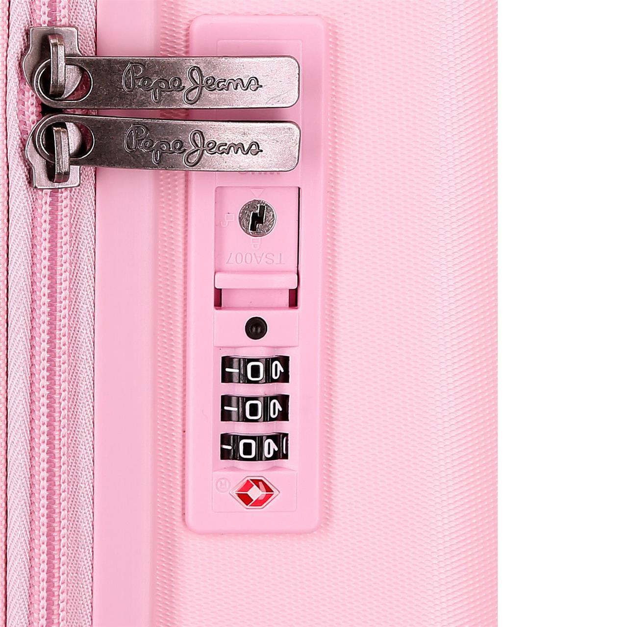 768912C TROLLEY ABS 55CM. 4R. PJL HIGHLIGHT HELLROSA