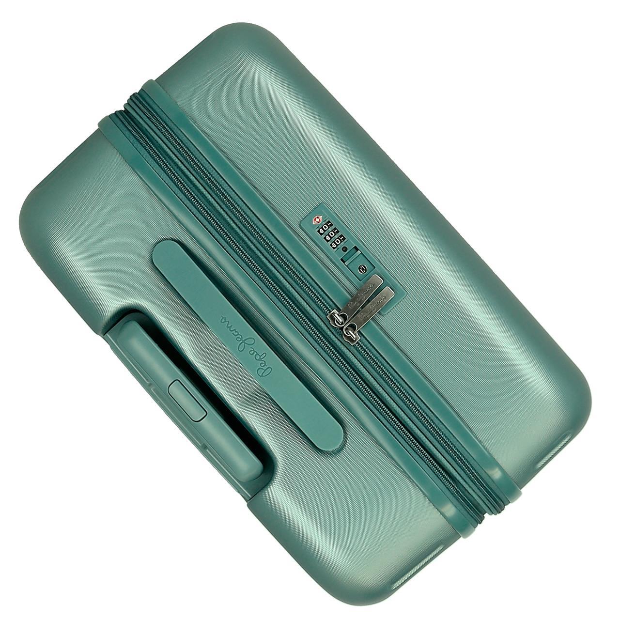 768922B TROLLEY ABS 70CM. C/EXP. 4R. PJL HIGHLIGHT TURQUOISE