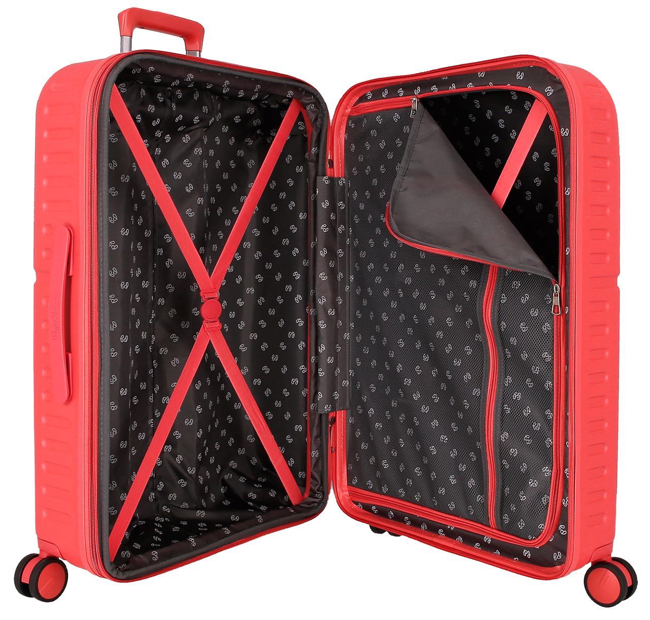 768922D TROLLEY ABS 70CM. C/EXP. 4R. PJL HIGHLIGHT CORAL