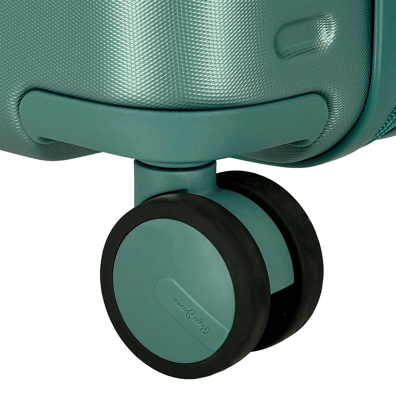 768952B SET/2 TROLLEY ABS 55-70CM. 4R. PJL MOULANT TURQUOISE