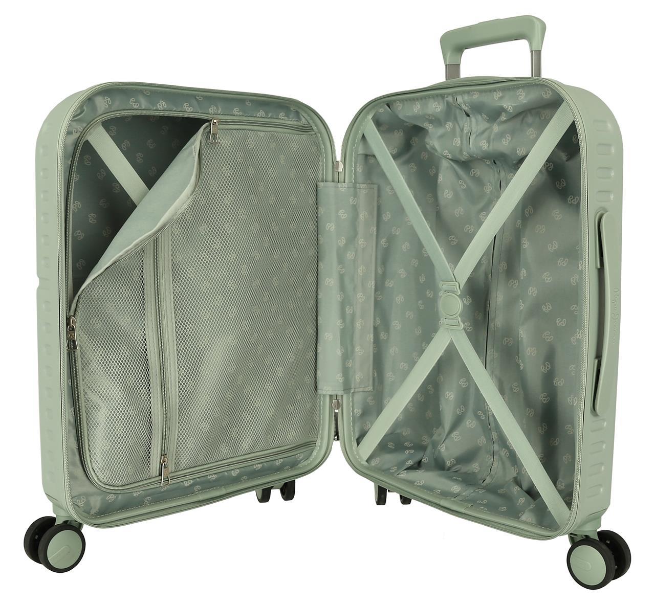 7699139 TROLLEY ABS 55CM. 4R. PJL ACCENTGROENE WIJNOOGST