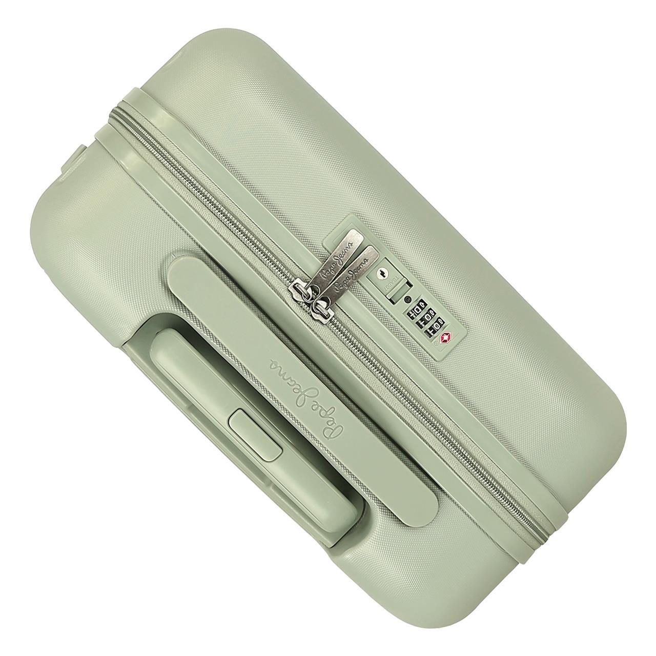 7699139 TROLLEY ABS 55CM. 4R. PJL ACCENTGROENE WIJNOOGST