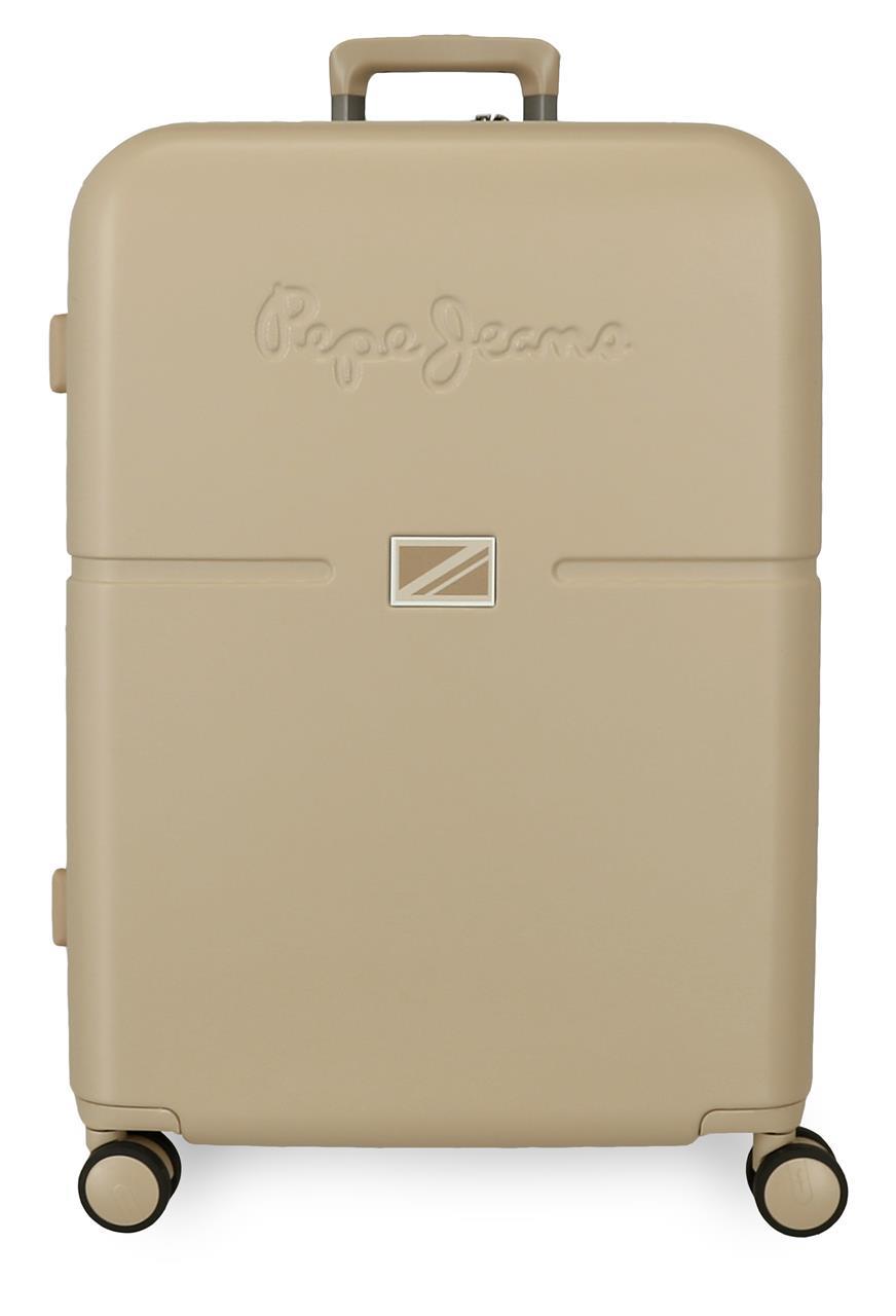 7699238 TROLLEY ABS 70cm. C/EXP. 4R. ACENTO PJL BEIGE CAMPA