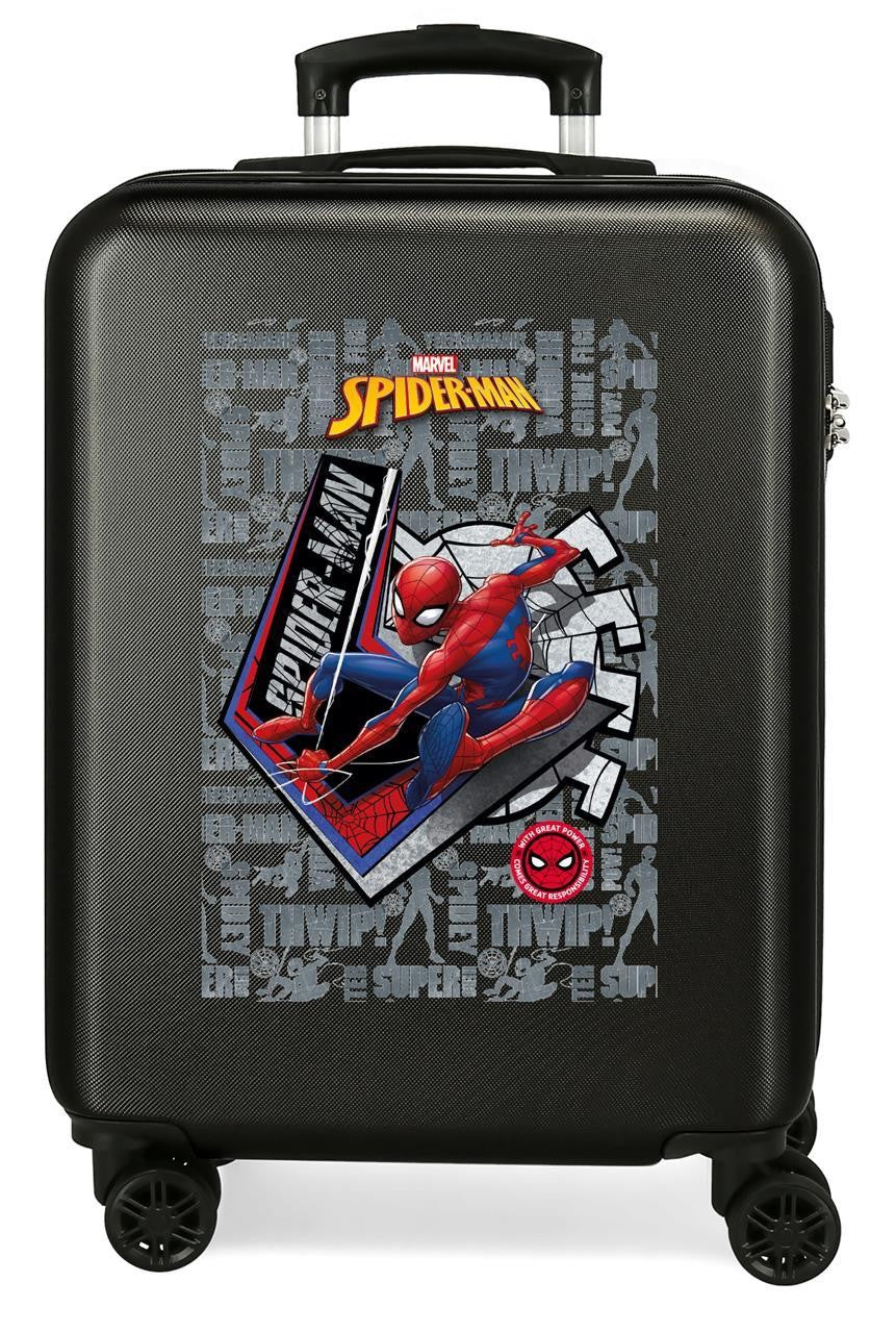 4451721 TROLLEY ABS 55CM. SPIDERMAN GREAT POWER SCHWARZ
